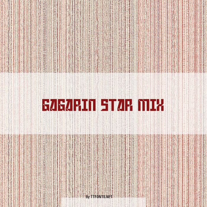 Gagarin Star Mix example